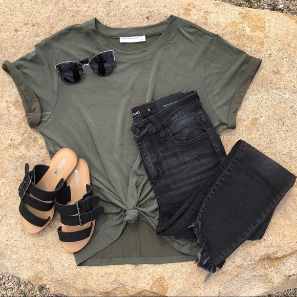 ✨ Final Price- Black Slide Sandals - Picture 5 of 5